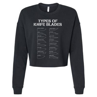 Types Of Knife Blades Knife Collector Cropped Pullover Crew