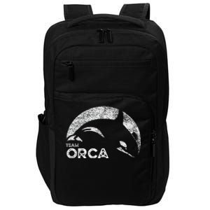 Team Orca Killer Whale Distressed Design Impact Tech Backpack