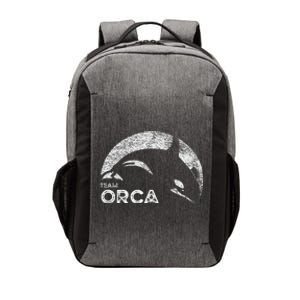 Team Orca Killer Whale Distressed Design Vector Backpack