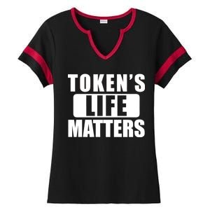 Token's Life Matters Cartman Funny TV Cartoon Ladies Halftime Notch Neck Tee