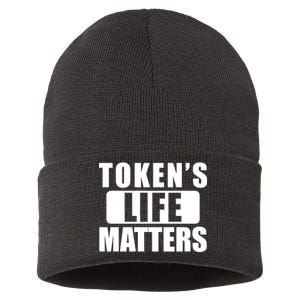 Token's Life Matters Cartman Funny TV Cartoon Sustainable Knit Beanie