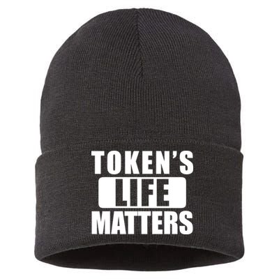 Token's Life Matters Cartman Funny TV Cartoon Sustainable Knit Beanie