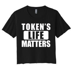 Token's Life Matters Cartman Funny TV Cartoon Women's Crop Top Tee