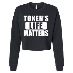 Token's Life Matters Cartman Funny TV Cartoon Cropped Pullover Crew