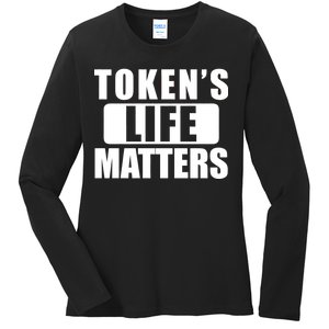 Token's Life Matters Cartman Funny TV Cartoon Ladies Long Sleeve Shirt