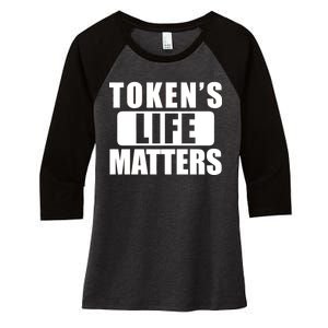 Token's Life Matters Cartman Funny TV Cartoon Women's Tri-Blend 3/4-Sleeve Raglan Shirt