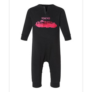 Tokyo City Skyline Infant Fleece One Piece