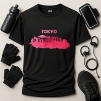 Tokyo City Skyline Cooling Performance Crew T-Shirt