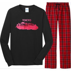 Tokyo City Skyline Long Sleeve Pajama Set