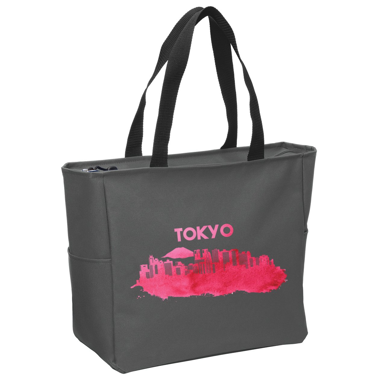 Tokyo City Skyline Zip Tote Bag