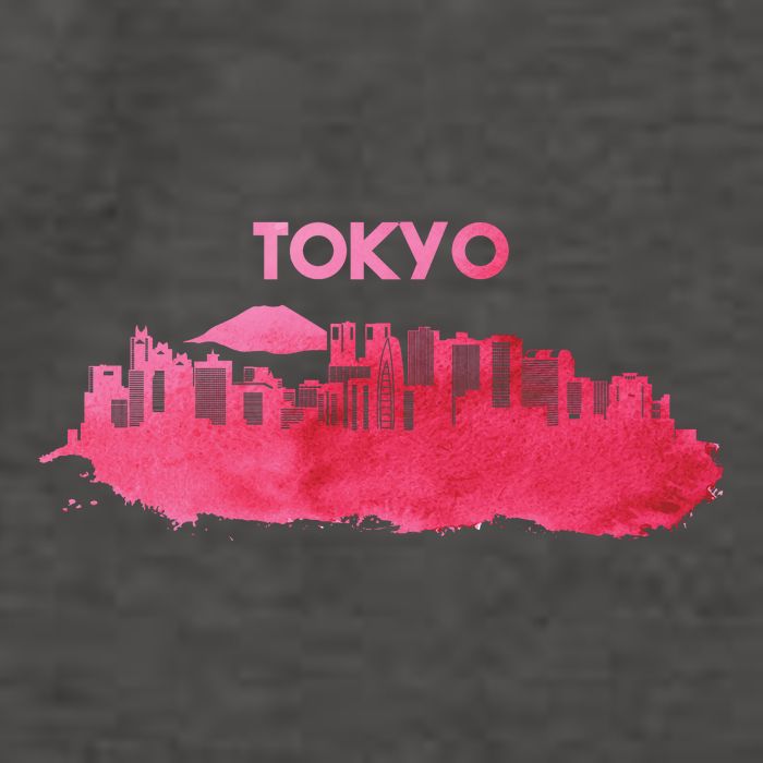 Tokyo City Skyline Vector Backpack