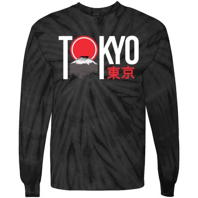 Tokyo Japan Tie-Dye Long Sleeve Shirt