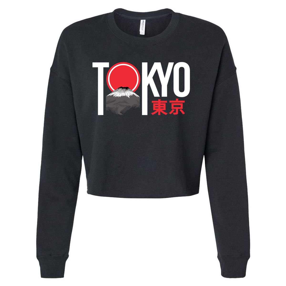 Tokyo Japan Cropped Pullover Crew