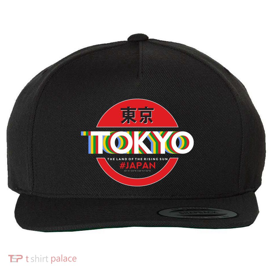 Tokyo Japan Land of the Rising Sun Wool Snapback Cap