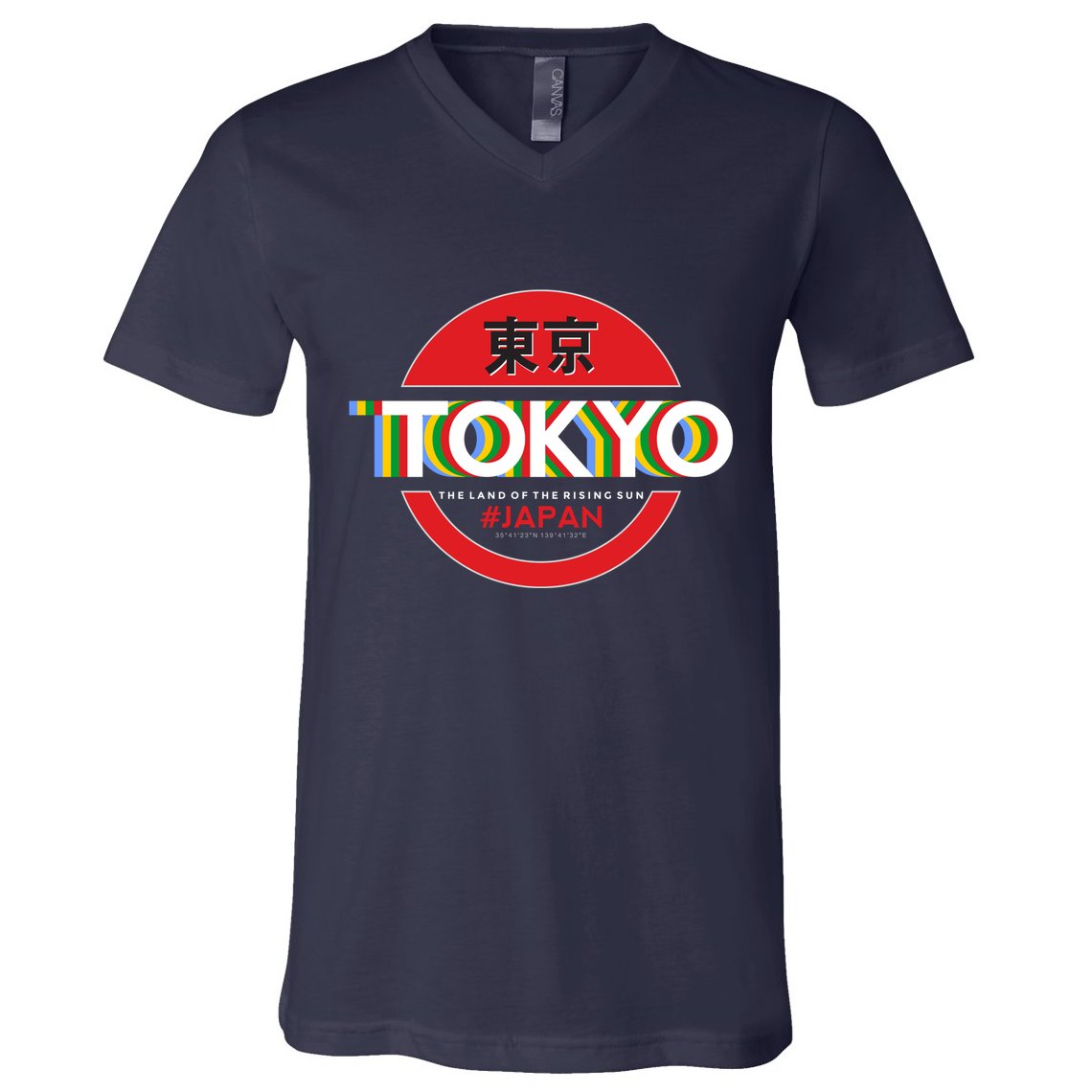 Tokyo Japan Land of the Rising Sun V-Neck T-Shirt