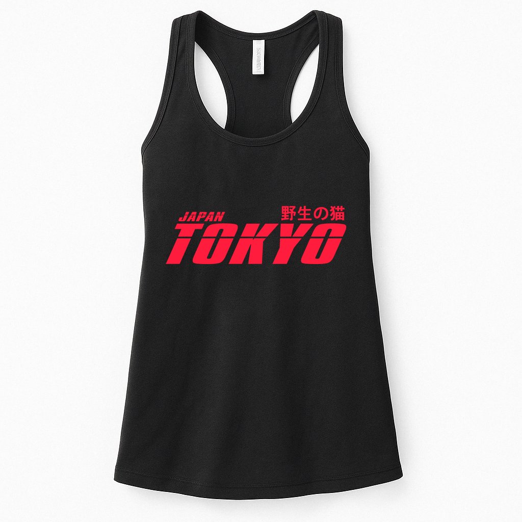 Tokyo Japan Wild Cat Womens Tank Top