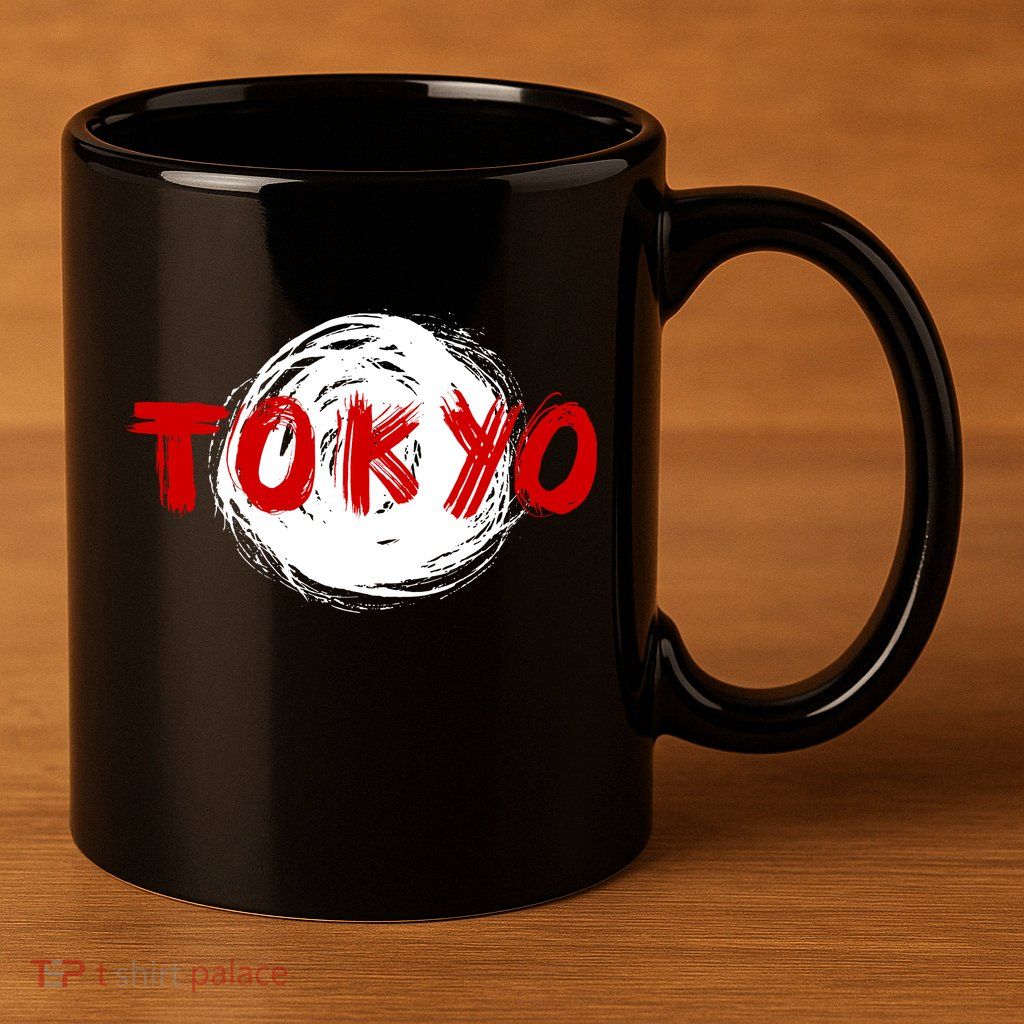 Tokyo Retro 11oz C Handle Ceramic Mug