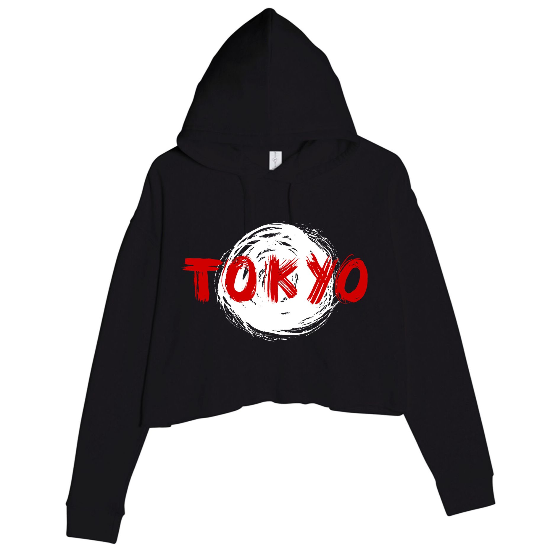 Tokyo Retro Crop Fleece Hoodie