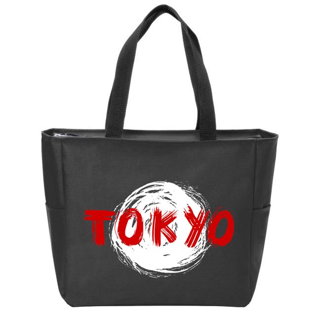Tokyo Retro Zip Tote Bag