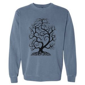 Tree Of Life Cute Casual Faith Tops Garment-Dyed Sweatshirt