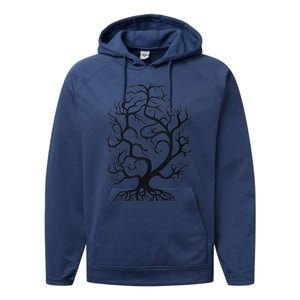 Tree Of Life Cute Casual Faith Tops Performance Fleece Hoodie