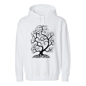 Tree Of Life Cute Casual Faith Tops Garment-Dyed Fleece Hoodie