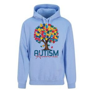 Tree Of Life Autism Awareness Month Funny Asd Supporter Gift Unisex Surf Hoodie