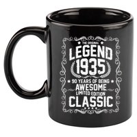 The Original Legend 1935 90th Birthday 11oz C Handle Ceramic Mug