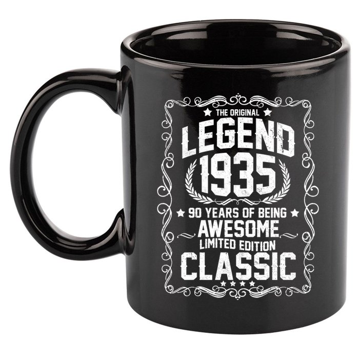 The Original Legend 1935 90th Birthday 11oz C Handle Ceramic Mug