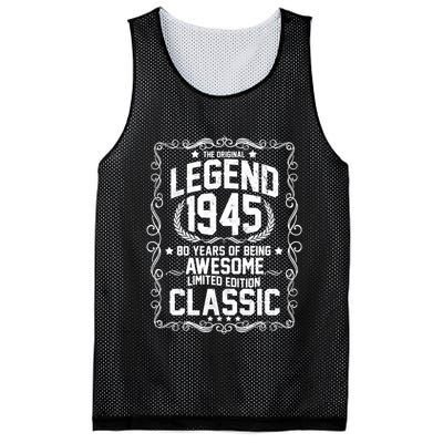 The Original Legend 1945 80th Birthday Mesh Reversible Basketball Jersey Tank