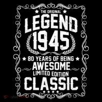 The Original Legend 1945 80th Birthday Poster