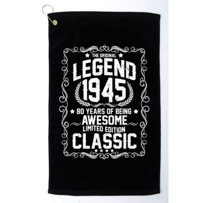 The Original Legend 1945 80th Birthday Golf Towel