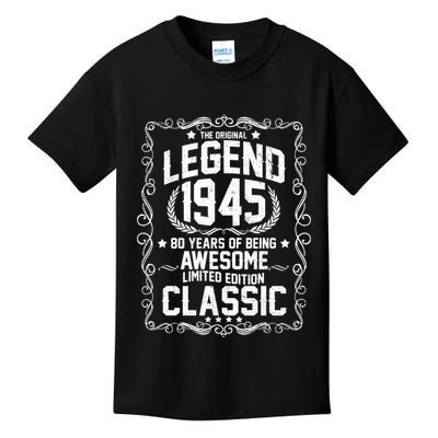 The Original Legend 1945 80th Birthday Kids T-Shirt