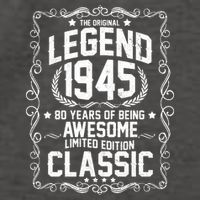 The Original Legend 1945 80th Birthday Vector Backpack