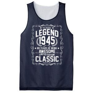 The Original Legend 1945 80th Birthday Mesh Reversible Basketball Jersey Tank