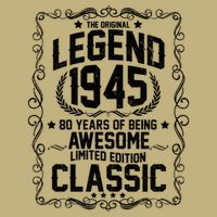 The Original Legend 1945 80th Birthday T-Shirt