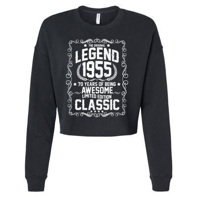 The Original Legend 1955 70th Birthday Cropped Pullover Crew