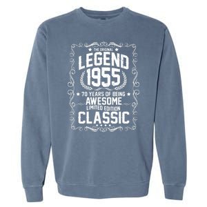 The Original Legend 1955 70th Birthday Garment-Dyed Sweatshirt