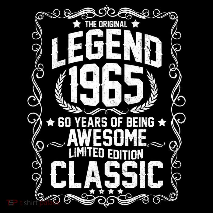 The Original Legend 1965 60th Birthday Tall T-Shirt