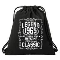The Original Legend 1965 60th Birthday Drawstring Bag
