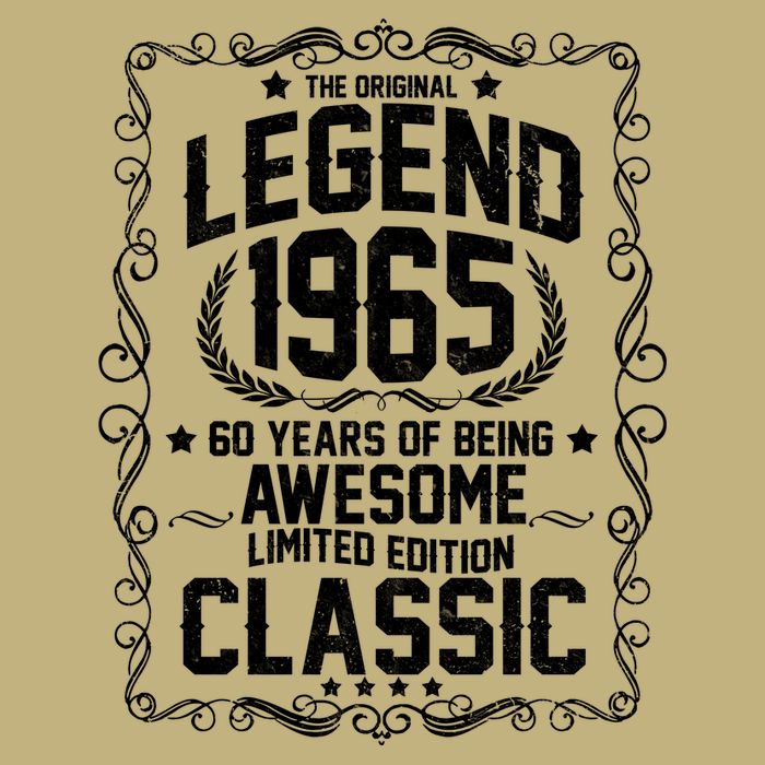 The Original Legend 1965 60th Birthday Cooling Performance Crew T-Shirt