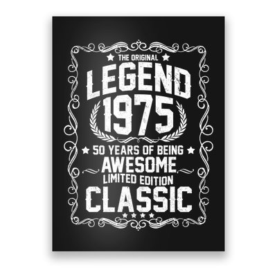 The Original Legend 1975 50th Birthday Poster