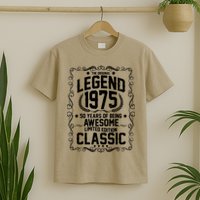The Original Legend 1975 50th Birthday T-Shirt