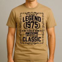 The Original Legend 1975 50th Birthday T-Shirt