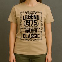 The Original Legend 1975 50th Birthday T-Shirt