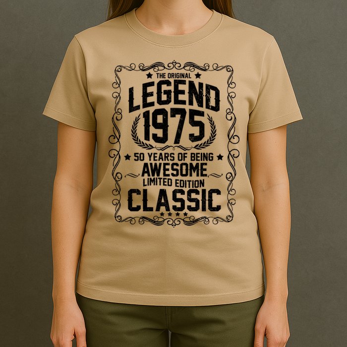 The Original Legend 1975 50th Birthday T-Shirt