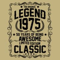 The Original Legend 1975 50th Birthday T-Shirt