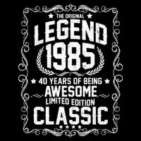 The Original Legend 1985 40th Birthday Flatbill Hat