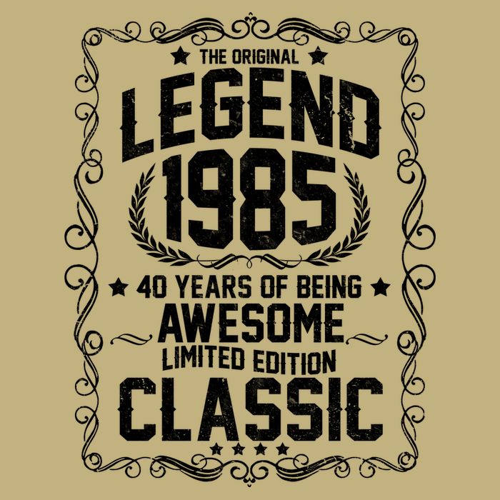 The Original Legend 1985 40th Birthday Cooling Performance Crew T-Shirt