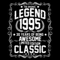 The Original Legend 1995 30th Birthday Wool Snapback Cap